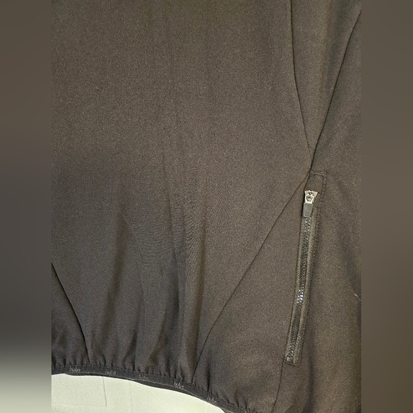 Hyba Womens XXL plus Size Sleevless Vest Jacket Mock Neck Resizable Black Puffer - Picture 3 of 10